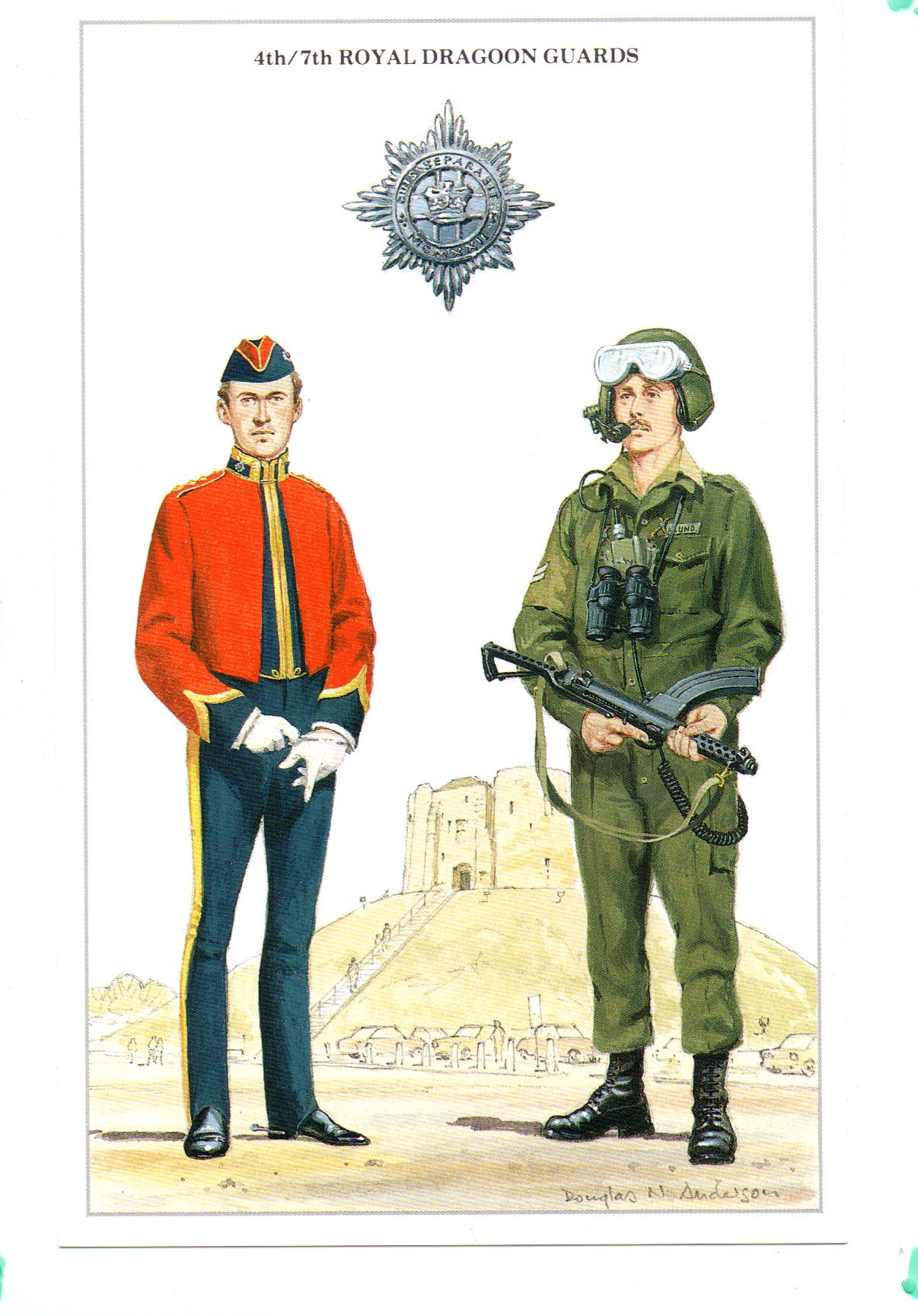 #6 4th/7th Royal Dragoon Guards - Postcard