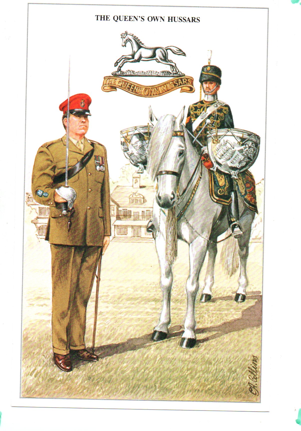 The Queen's Royal Hussars is a British armoured regiment. It was formed on 1 September 1993 from the amalgamation of the Queen's Own Hussars and the Queen's Royal Irish Hussars. The regiment and its antecedents have been awarded 172 Battle Honours and eight Victoria Crosses.