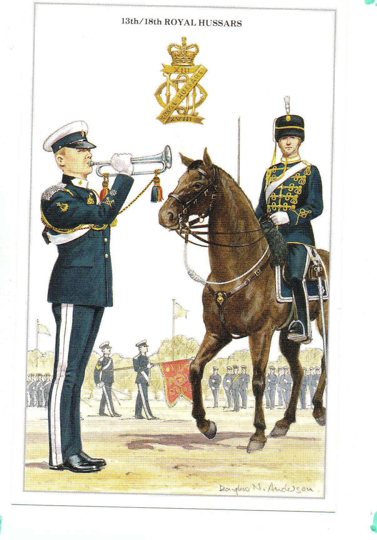 The 13th/18th Royal Hussars (Queen Mary's Own) was a cavalry regiment of the British Army. It was formed by the amalgamation of the 13th Hussars and the 18th Royal Hussars in 1922 and, after service in the Second World War, it amalgamated with the 15th/19th The King's Royal Hussars to form the Light Dragoons in 1992.