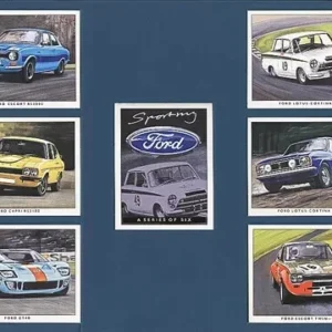 G-era ( Lotus Cortina MkI, Lotus Cortina MkII, Escort Twin-Cam, Escort RS2000, Capri RS3100, GT40, Title Card. )