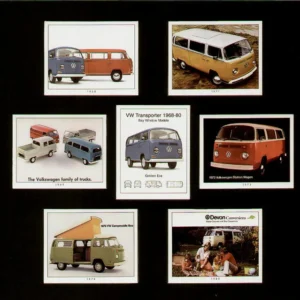 C187 VW Transporter - Bay Window Models - 1968-80 Modern Collectors Card Set  (7)