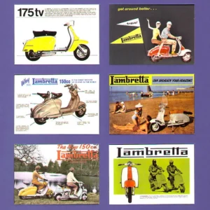 C197 'LAMBRETTABILITY' / lambretta Modern Collectors Card Set Motorcycle / Motorbike