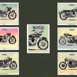 C21 Norton Modern Collectors Card Set  (7)  ( 500T, 16H, International, Dominator 99, ES2, Manx. )