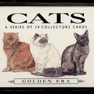 C28 Cats (Full Length) Modern Collectors Card Set (24)  G-era ( 1. Abyssinian, 2. American Shorthair, 3. Black and White, 4. Birman, 5. British Blue Shorthair, 6. British Cream Shorthair, 7. Brown Classic Tabby, 8. Brown Tabby Longhair, 9.Burmese, 10. Colour Pointed Longhair, 11. Exotic Shorthair Red Tabby, 12. Black Longhaired (Persian), 13. Tortoiseshell & White Longhair, 14. White Longhair (Persian), 15. Maine Coon, 16. Manx, 17. Norwegian Forest Cat, 18. Oriental Tabby, 19. Ragdoll, 20. British Red Tabby Shorthair, 21. Russian Blue, 22. Scottish Fold, 23. Siamese, 24. Japanese Bobtail. )
