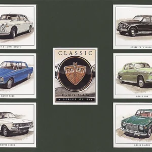 C33 Classic Rover Modern Collectors Card Set (7) G-era ( P4 75 “Cyclops”, P4 100, P5 3-Litre, P5 3.5-Litre, P6 2000, P6 3500S. )