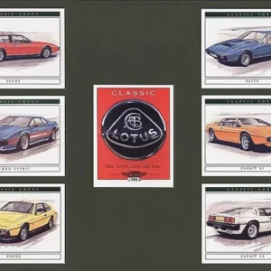 C58 Classic Lotus (2nd Series) Modern Collectors Card Set    G-era ( Elite 1974-82, Eclat 1975-82, Esprit S1 1976-78, Turbo Esprit 1980-86, Esprit S2 1979-83, Excel 1982-92. )