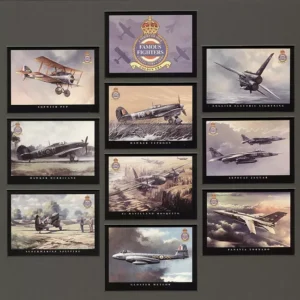 Famous Fighters of the Royal Air Force Modern Collectors Card - golden era 1990s