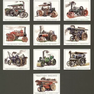 GOLDEN ERA approx. Card Size: 79mm x 62mm C94 Traction Engines - Modern Collectors Card Set (10) G-era ( 1. Steam Roller Aveling & Porter Ltd, 2. Ploughing Engine John Fowler & Co. (Leeds) Ltd, 3. Road Locomotive John Fowler & Co. (Leeds) Ltd, 4. Steam Roller Wallis & Steevens Ltd, 5. Road Locomotive Charles Burrell & Sons Ltd, 6. Showmans Engine John Fowler & Co. (Leeds) Ltd, 7. Traction Engine Wm Allchin Ltd, 8. Traction Engine Robey & Co. Ltd, 9. Road Locomotive Wallis & Steevens Ltd, 10. Showmans Engine - C. Burrell & Sons ,