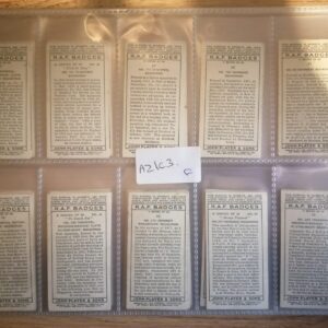 AZ1/C3 R.A.F Badges / Royal Air Force Badges 1937 John Player & sons Full Cigarette card set
