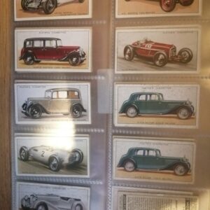 AZ1/C11 Motor Cars A Series 1936 John Player & sons Full Cigarette card set