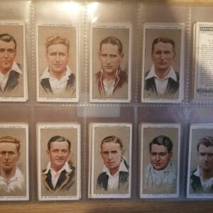 AZ1/C12 Cricketers 1934 John Player & sons Full Cigarette card set