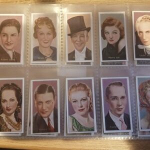 AZ1/C28 Film Stars by Florence Desmond 1936 Carreras Full Cigarette card set