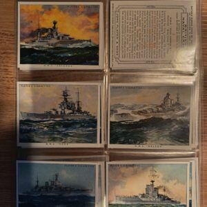 AZ1/C35 British Naval Craft (large) 1939 Players Full Cigarette card set