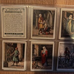 AZ1/C40 English Period Costumes (large) 1927 Wills Full Cigarette card set