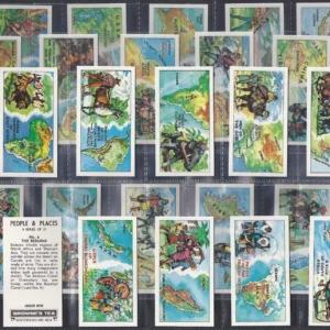 AZ2/17 browne bros (tea) People and places Full card set 1965