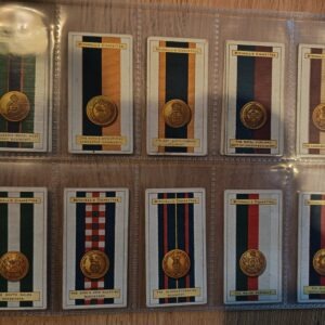 AZ1/C57 Army Ribbons & Buttons 1916 Stephen Mitchell & Son Full Cigarette card set 