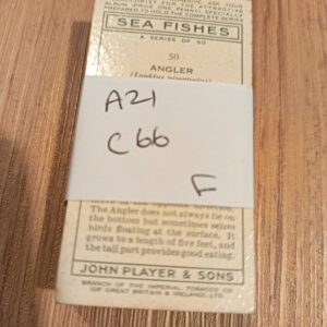AZ1/C66 Sea Fishes 1935 John Players & sons Full Cigarette card set