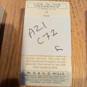 AZ1/C72 Life in the hedgerow 1950 WD & HO Wills Full Cigarette card set
