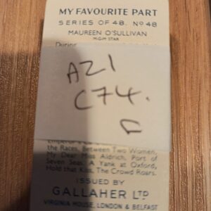 AZ1/C74 My Favourite Part 1939 Gallaher Ltd Full Cigarette card set