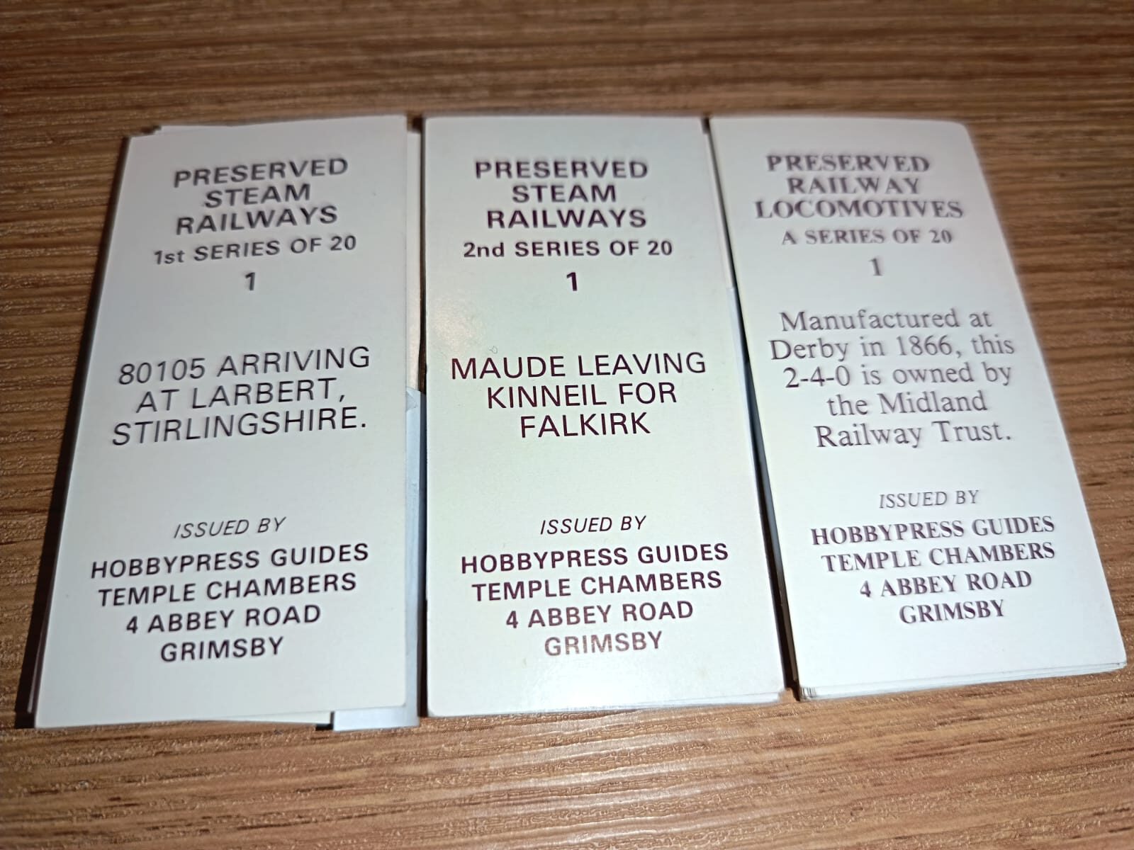 AZ1/C75 Preserved Railways Locos & Steam 1 & 2 - 3x Full card sets