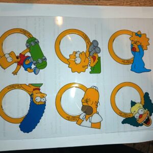 AZ1/C76 Simpsons Quaker Oats Honey Monster Magni-Finder Glass set of 6 Full sets