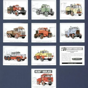 GOLDEN ERA approx 79mm x 62mm C115 Heavy haulage modern Collectors Card Set (10) G-era ( Foden Edward Beck, Scammell Chris Miller, Diamond T Robert Wynn & Sons, Scammell Junior Constructor HIll & Sons, Scammell Constructor Siddle C Cook, Foden FGT U 8/80 McKelvie, Scammell Contractor Pickfords, Thornycroft Antar Elliott Hauliers, Rotinoff GR7 “Atlantic” Sunter Bros.)