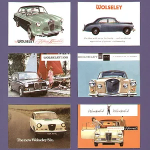 C194 Classic Wolseley Modern Collectors Card Set (6xl) G-era ( 4/44, Fifteen Hundred, 6/110, Hornet, 1100, Six. )