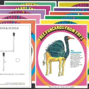 AZ2/65 Frys Fun Cards 1972 Modern Collectors Card Set