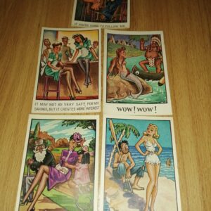 5x Saucy Seaside / comedy Postcards