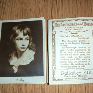 AZ2/32 Art treasures of the world 1st 1930 Gallaher Full Cigarette card set
