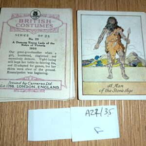 AZ2/35 British Costumes 1927 Carreras Full Cigarette card set
