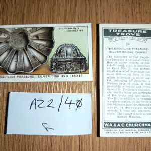AZ2/40 Treasure Trove 1937 churchman Full Cigarette card set