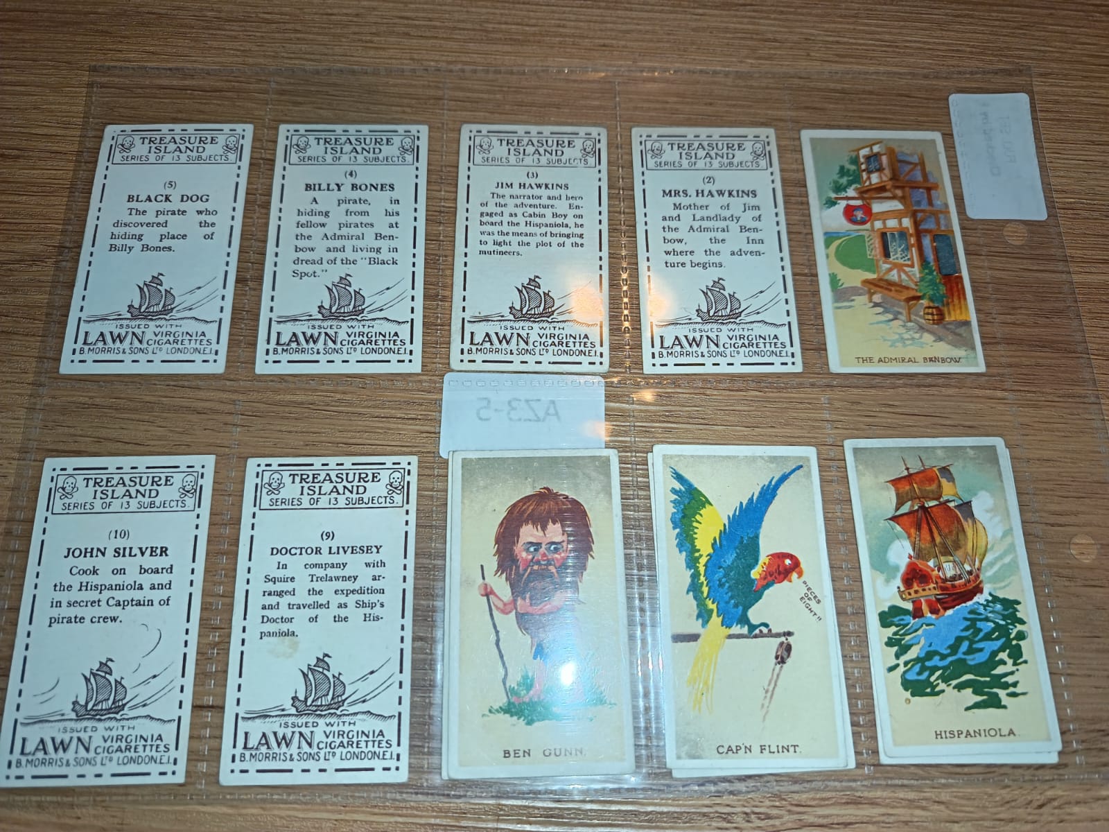 AZ3/5 Treasure Island B Morris & sons ltd 1924 - Full Cigarette card set