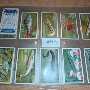 AZ3/6 At the London Zoo Aquarium B Morris & sons ltd 1928 - Full Cigarette card set