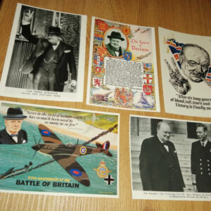 AZ3 - 5x Sir Winston Churchill Mayfair postcards
