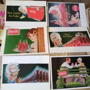 AZ3 - 6 x Coke advertisement postcards (B)