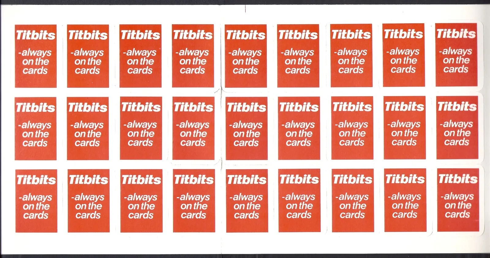 AZ2/49 titbits -pinups 1976 (semi naked ladies)  Full card set