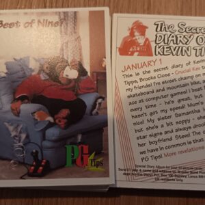 AZ3/22 The secret diary of Kevin Tips Brooke Bond 1995 - Full Trade / tea card set
