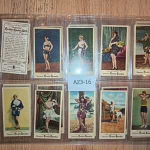 AZ3/16 Christie Comedy Girls Carreras 1928 - Full Cigarette card set