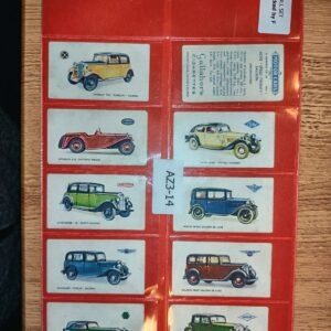 AZ3/14 Motor Cars Gallaher 1934 - Full Cigarette card set