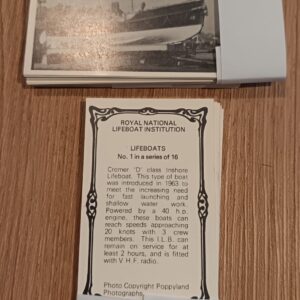AZ3/24 royal national lifeboat institute Lifeboats 1979 - Full Trade card set
