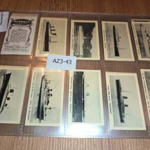 AZ3/43 Steam ships Murrays 1939 - Full Cigarette card set