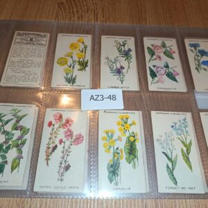 AZ3/48 Wild flower Art Series Carreras 1923- Full Cigarette card set