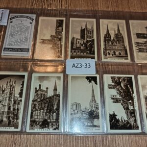 AZ3/33 Cathedrals Cope Bros 1939 - Full Cigarette card set