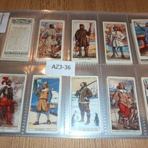 AZ3/36 History of Naval Dress Players 1930 - Full Cigarette card set