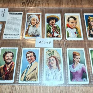 AZ3/29 Stars of Screen & History Stephen Mitchell & son 1939 - Full Cigarette card set