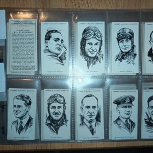 AZ3/63 Famous Airmen and Airwomen Lambert & Butler - 1935 Full Cigarette card set