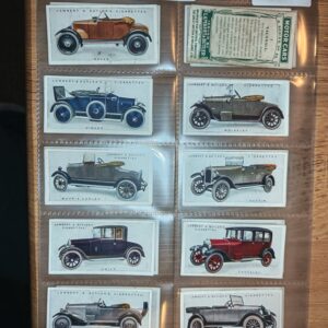 AZ3/64 Motor Cars A Series Lambert & Butler - 1922 Full Cigarette card set