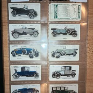 AZ3/64 Motor Cars 2nd Series Lambert & Butler - 1923 Full Cigarette card set