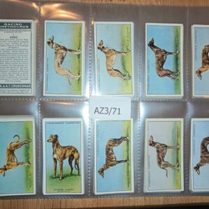 AZ3/71 Racing Greyhounds W.A & A.C Churchman - 1934 Full Cigarette card set